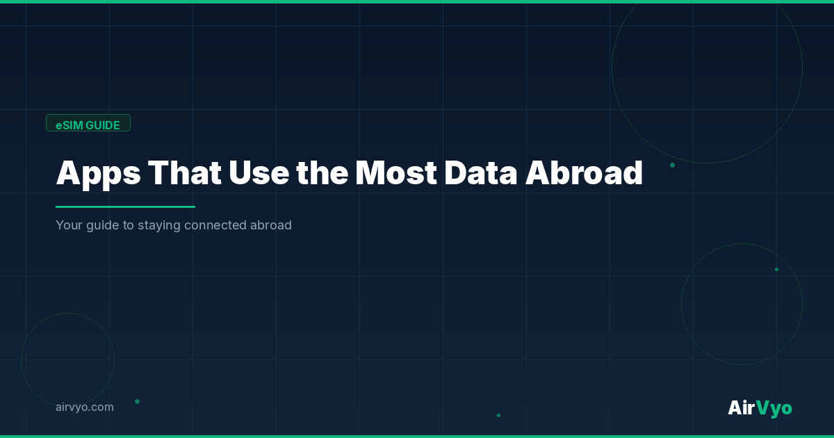 Which Apps Use the Most Data While You Travel?