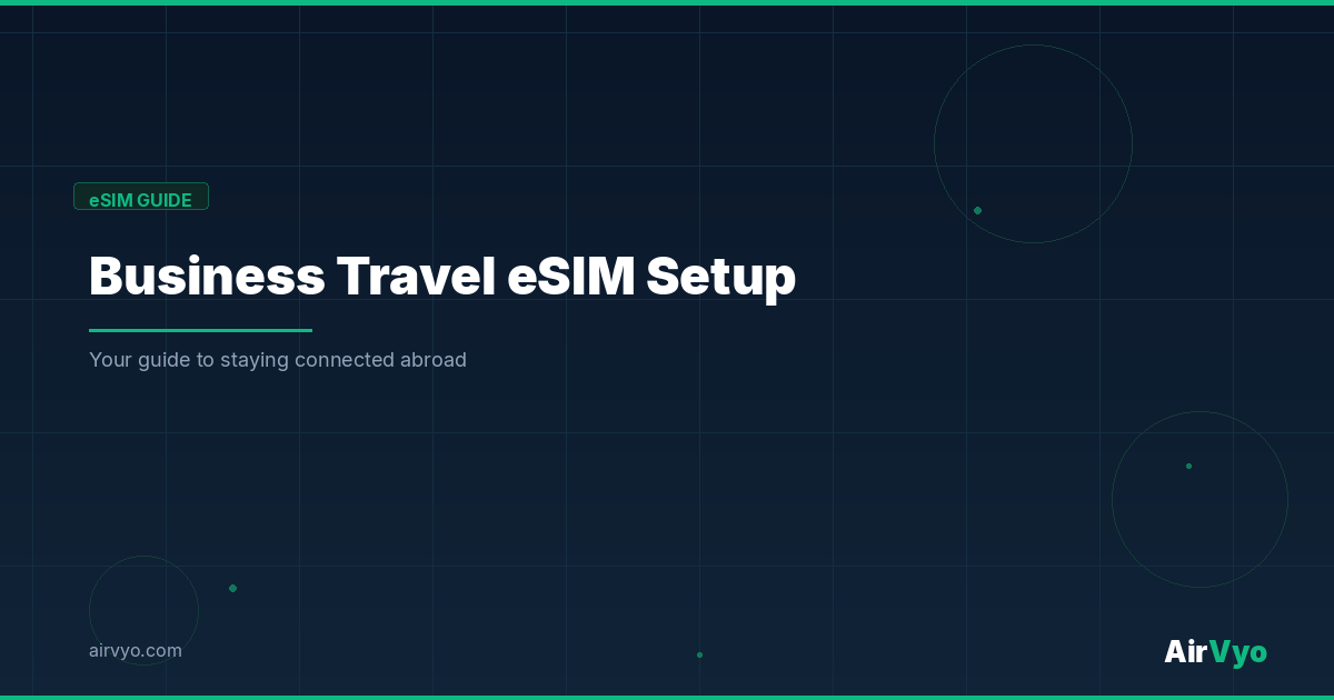 Best Connectivity Setup for Business Travelers Using eSIM - AirVyo eSIM Guide