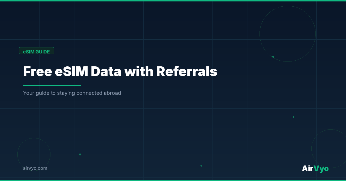 Free eSIM Data — AirVyo Referral Program