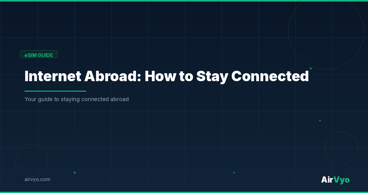 Internet Abroad: Roaming vs eSIM Internet Abroad: Roaming vs eSIM - AirVyo eSIM Guide