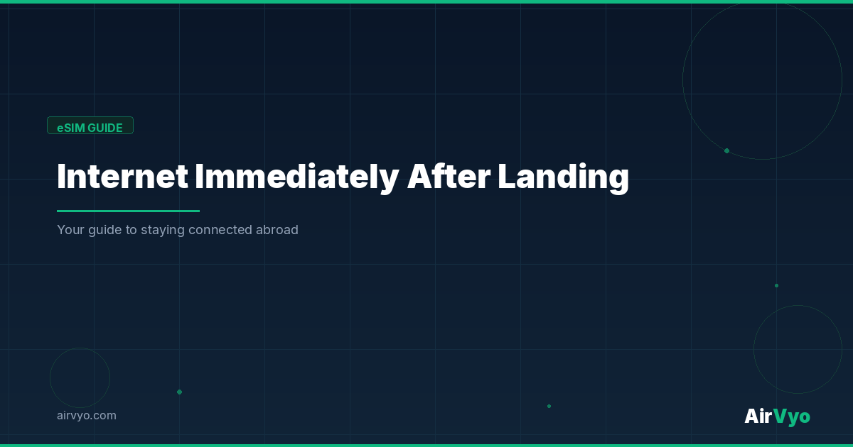 What to Do If You Need Internet Immediately After Landing