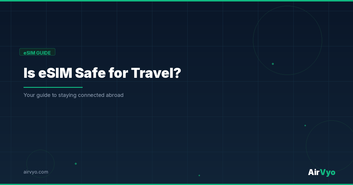 Is eSIM Safe to Use While Traveling? Is eSIM Safe to Use While Traveling? - AirVyo eSIM Guide