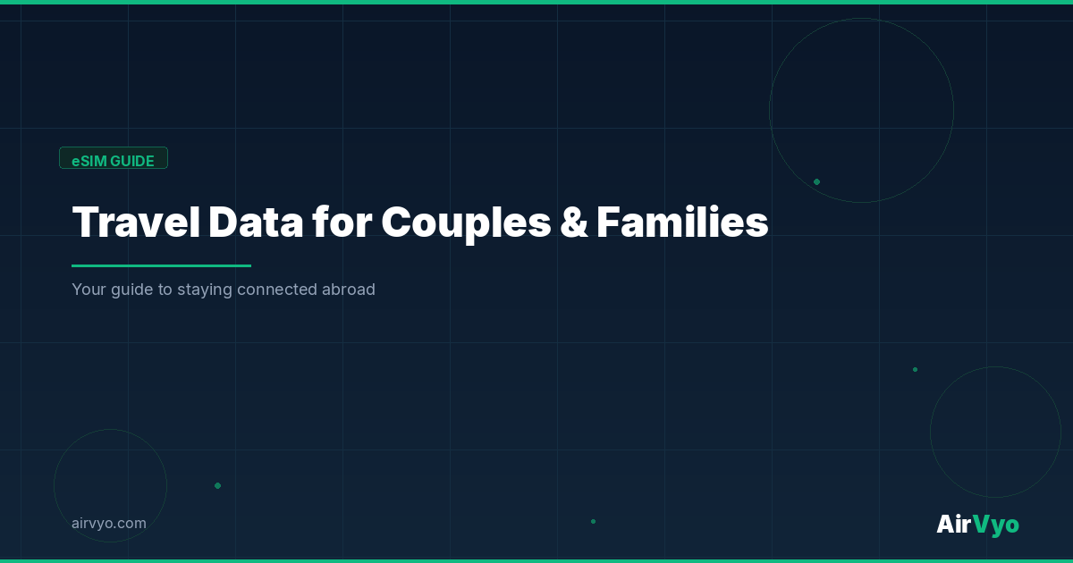 The Smartest Way to Set Up Travel Data for Couples and Families - AirVyo eSIM Guide
